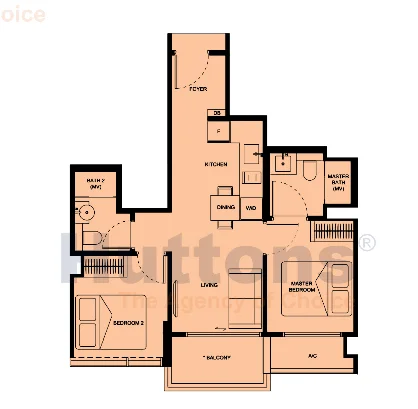 Two stops to Orchard: Neu at Novena 2-bed, 2-bath home for sale — Original photo 1