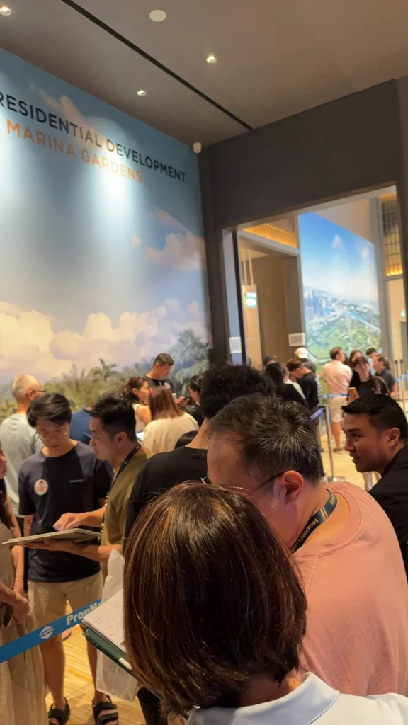 Only two photos from One Marina Gardens' first launch day — Original photo 1