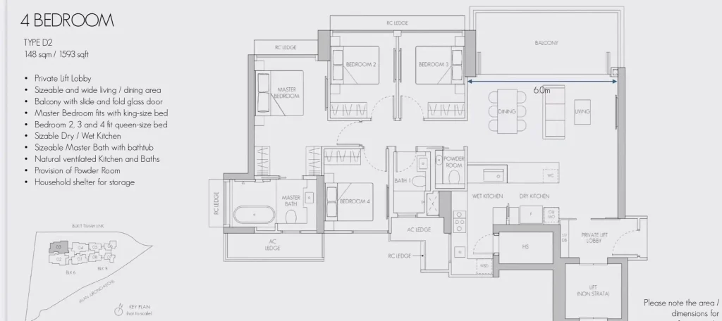 8@BT: two minutes' walk to Beauty World MRT, with a wide living room — Original photo 9
